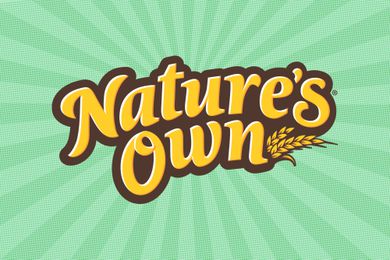 Nature's Own logo with text and wheat graphic