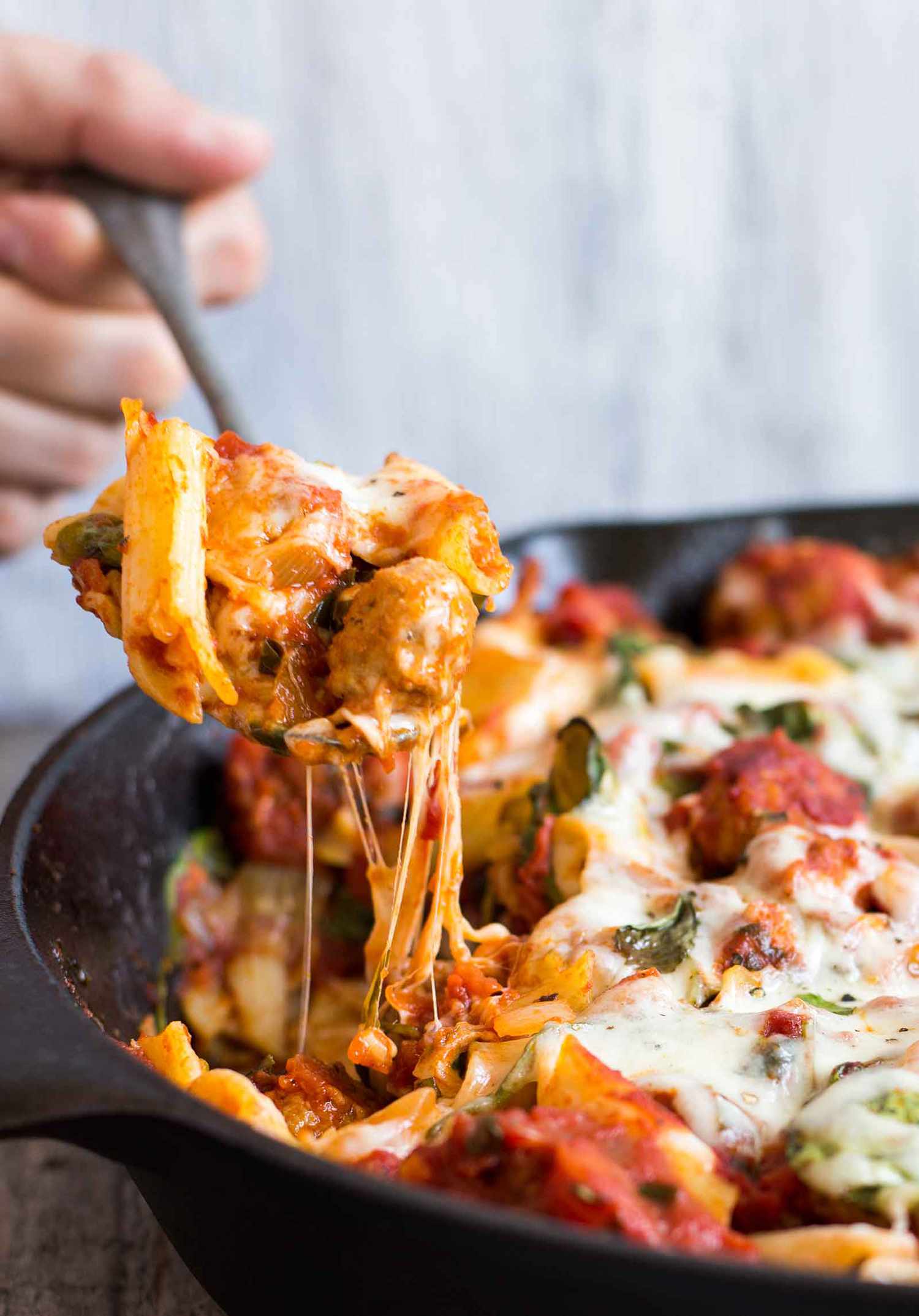 Chicken Sausage Pasta Skillet
