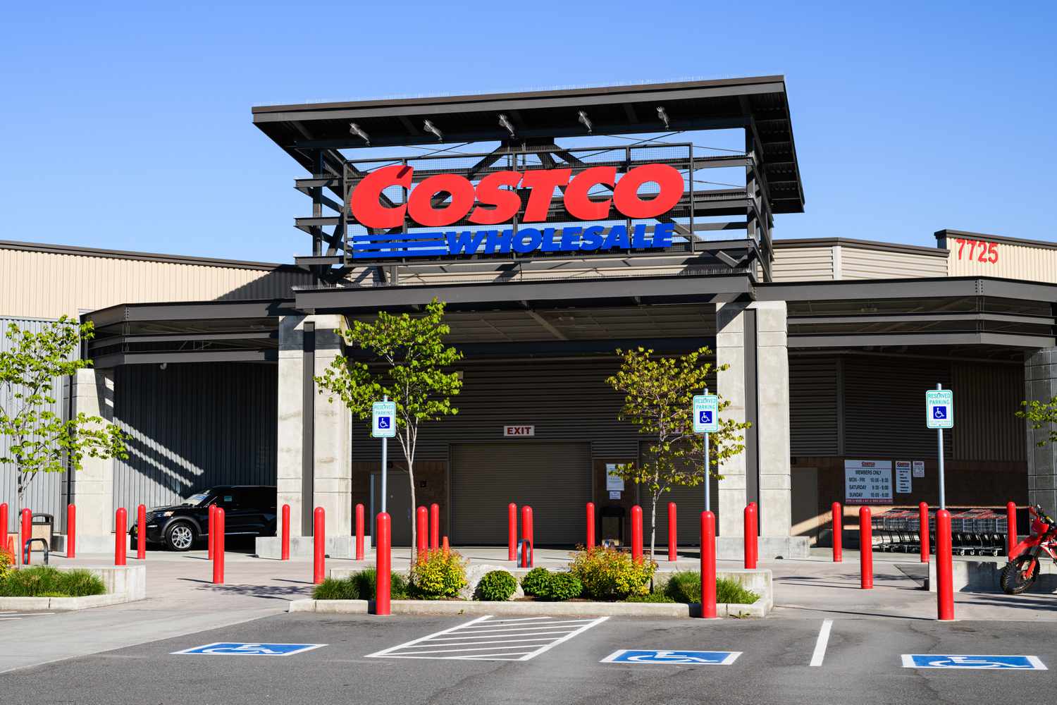 Entrance to Costco Wholesale store
