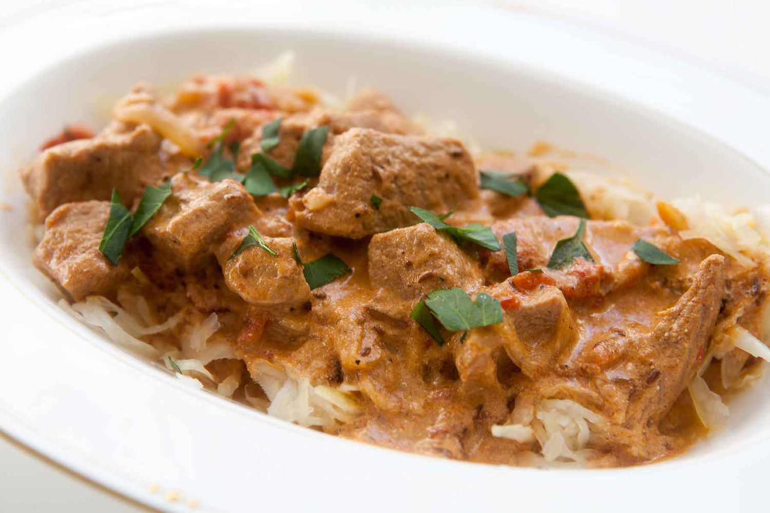 Veal Goulash with Sauerkraut