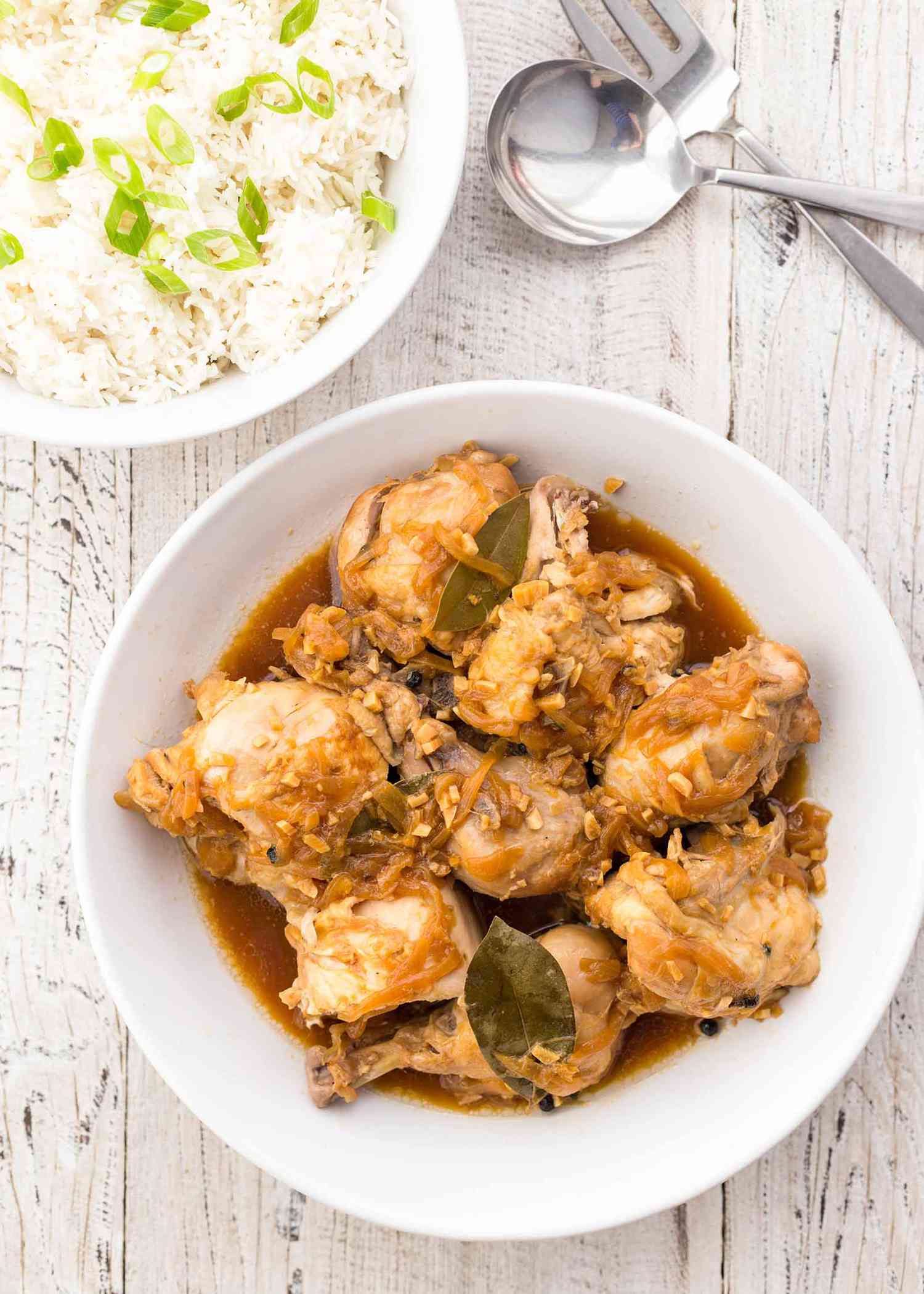 Pressure Cooker Chicken Adobo with Rice