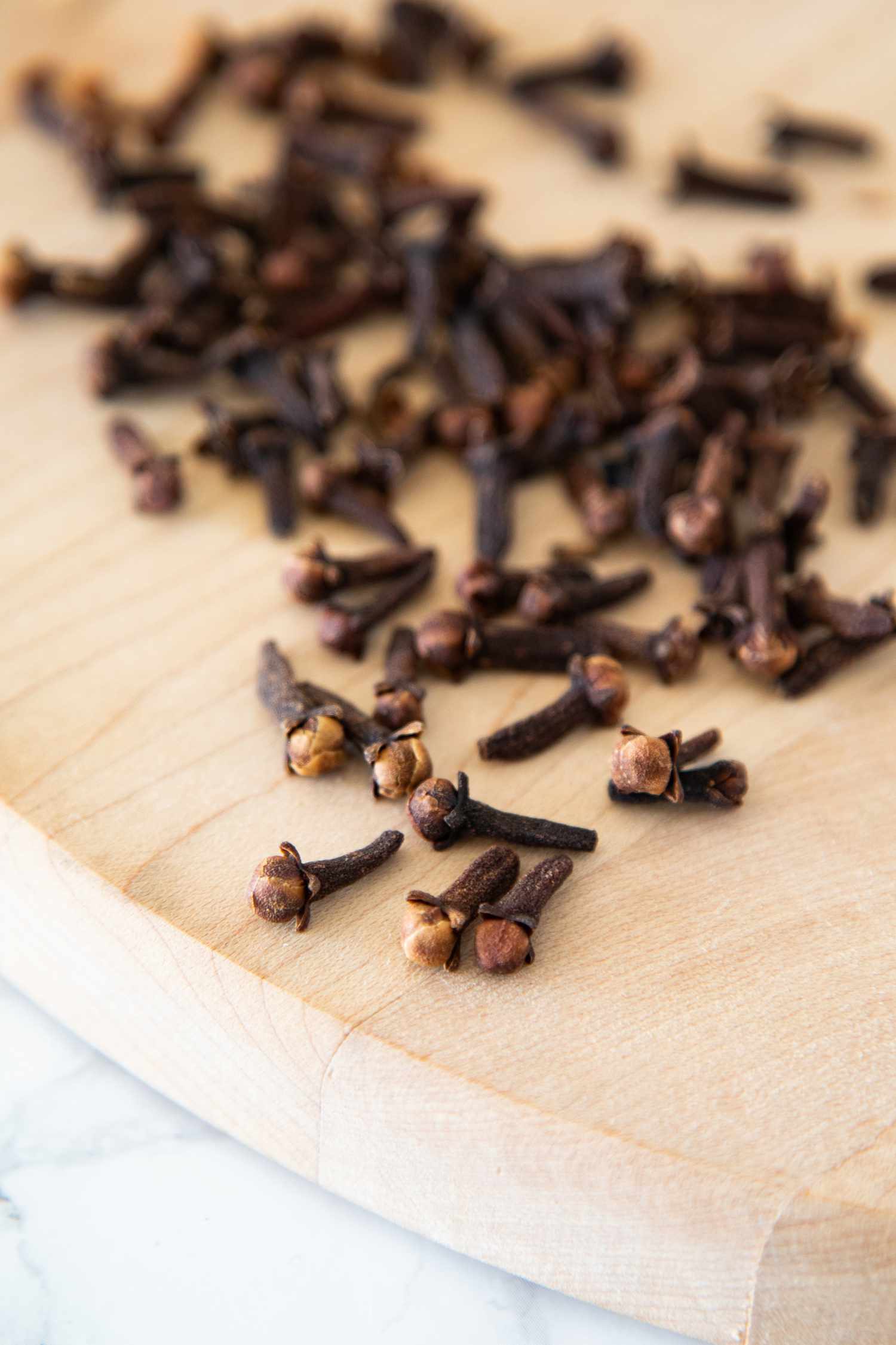 Cloves on a Wooden Tray