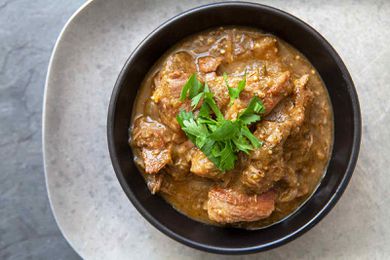 Turkey Chile Verde in a bowl