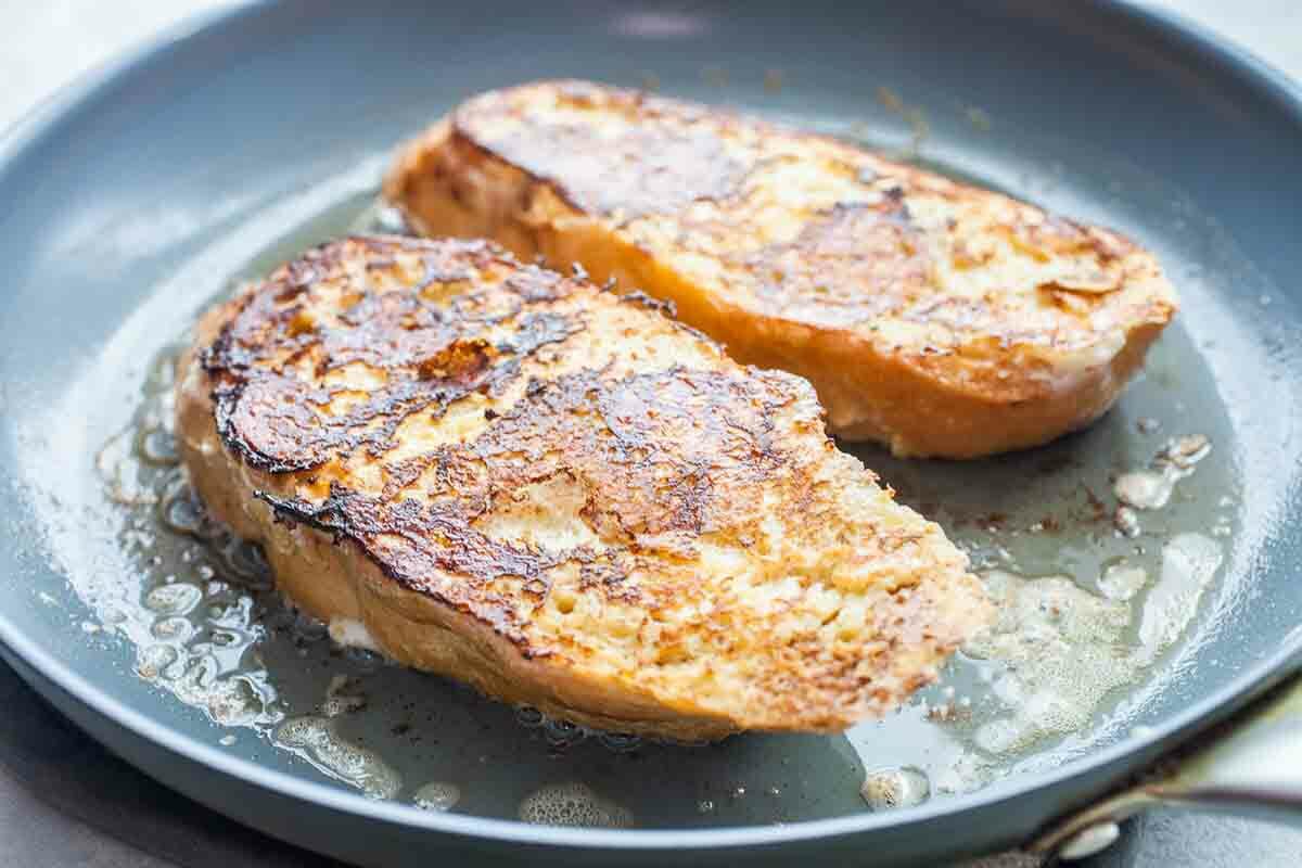 Stuffed French Toast with Ricotta make the French toast