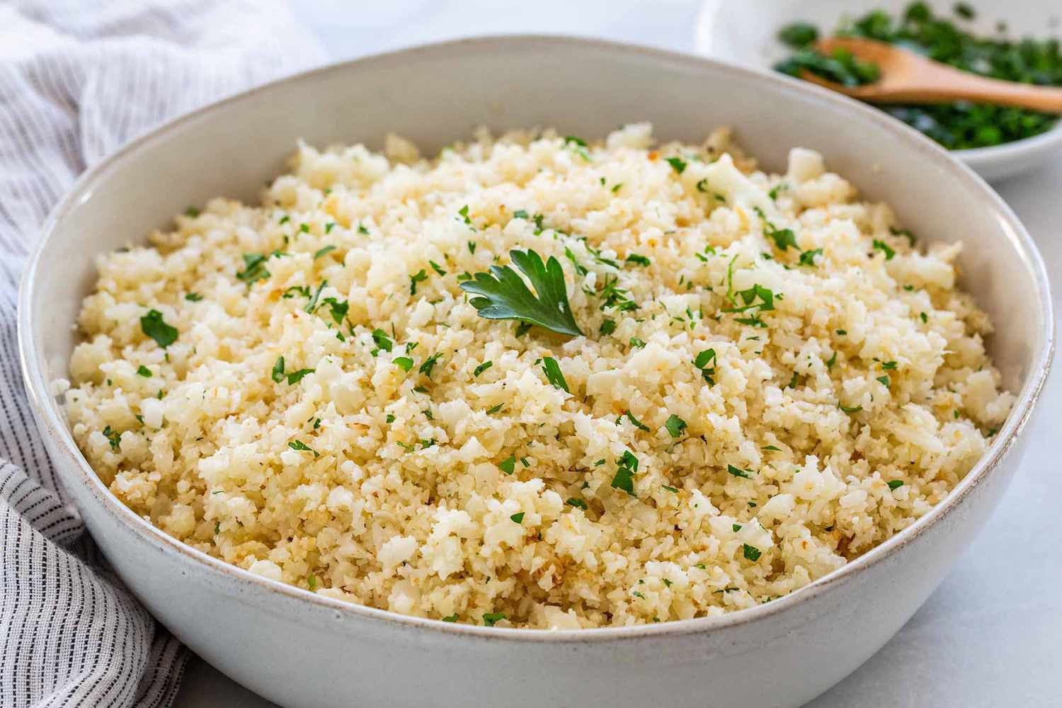Bowl of cauliflower rice