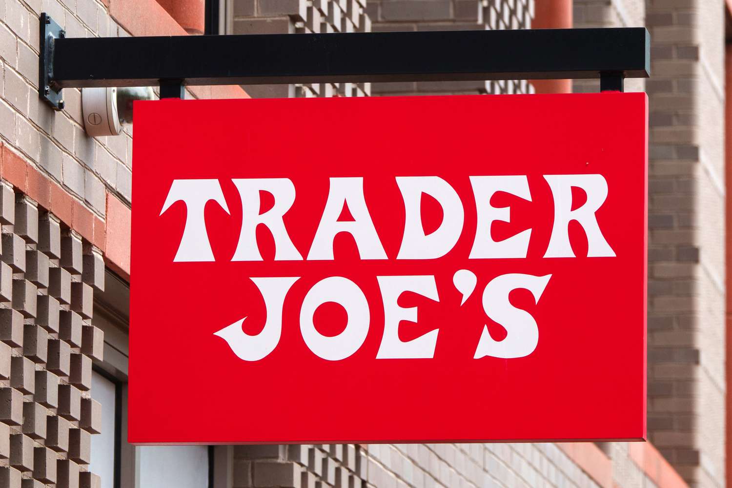 Sign for Trader Joes on a building exterior