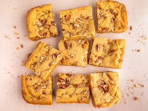 Butterscotch bars on the counter