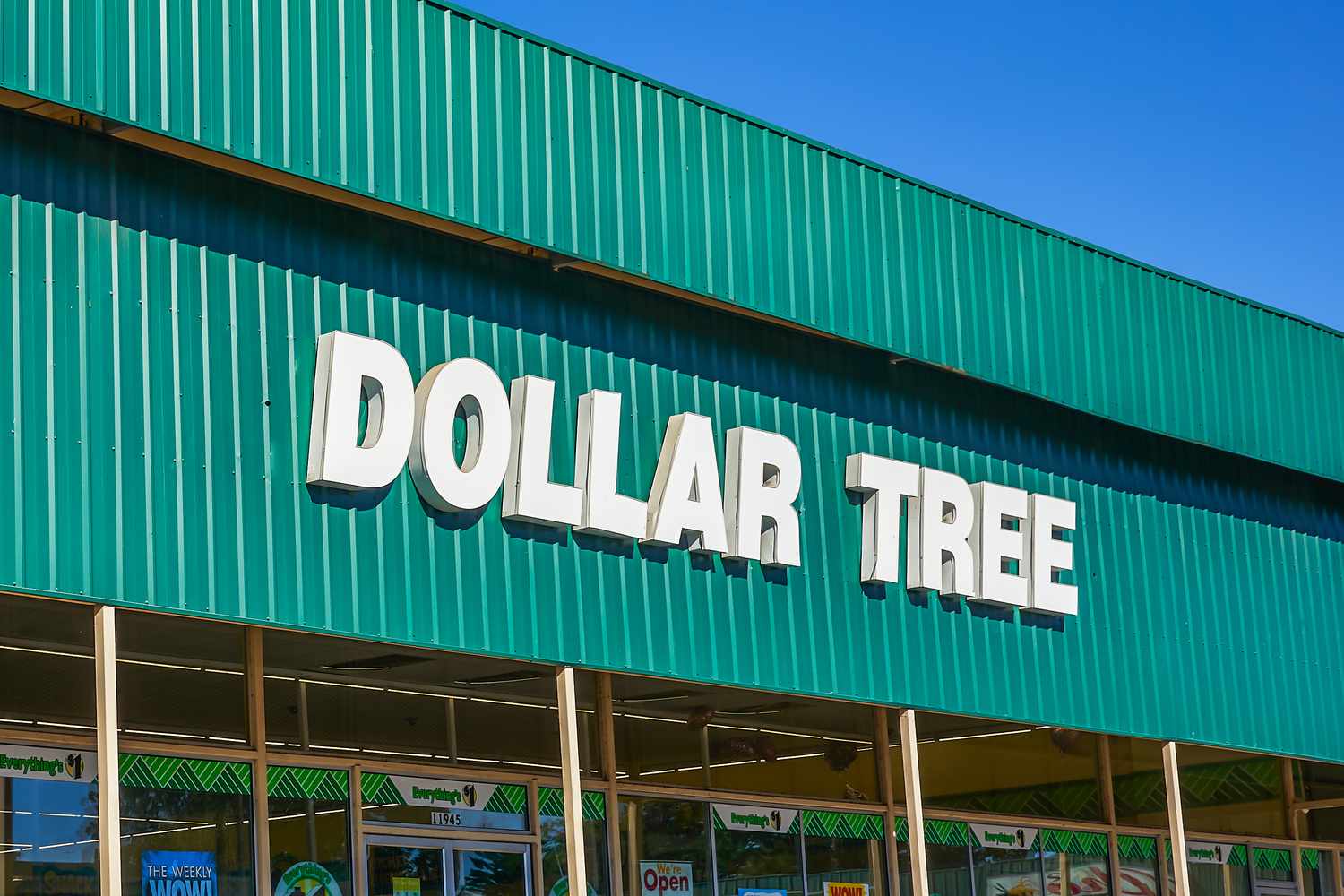 The outside storefront of a Dollar Tree store 