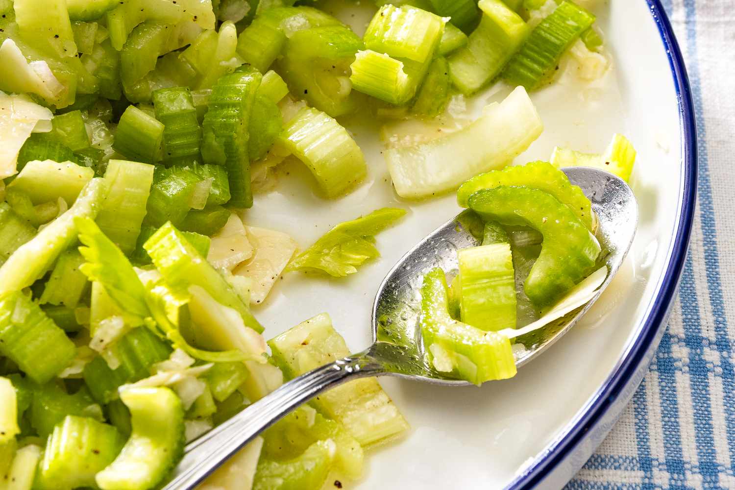 close-up view of Simple Celery Salad