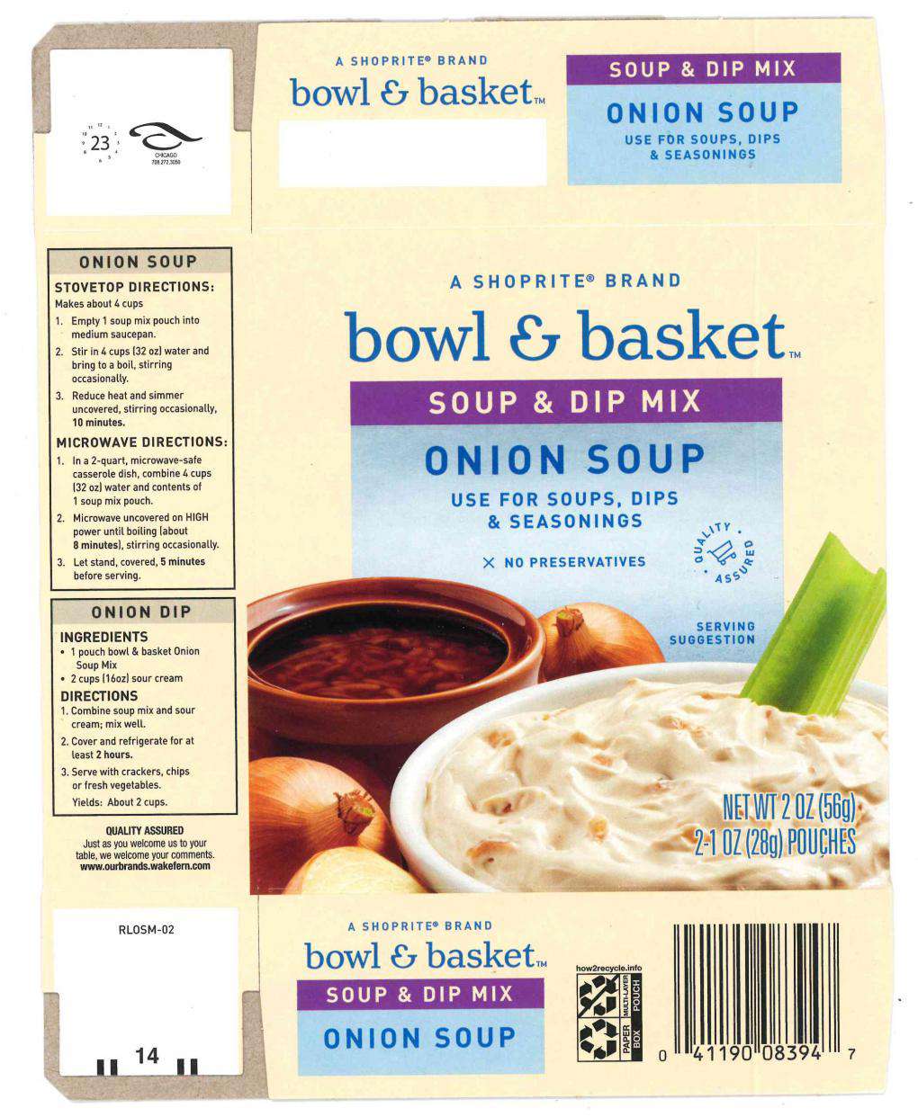 bowl & basket soup & dip mix onion soup