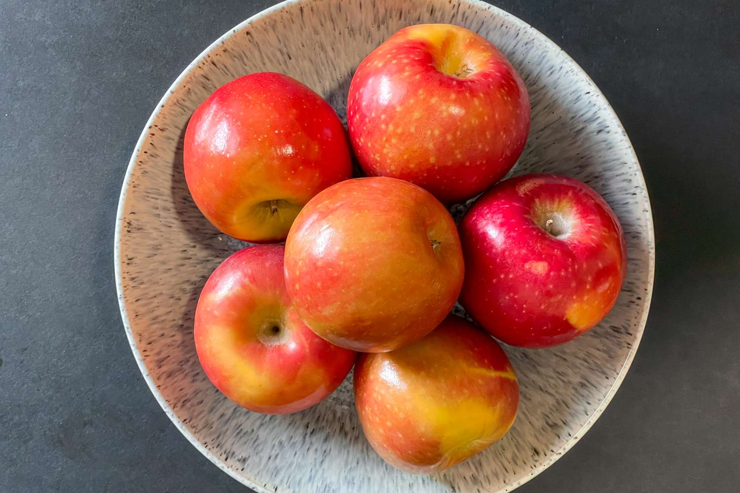 SugarBee apples in a bowl