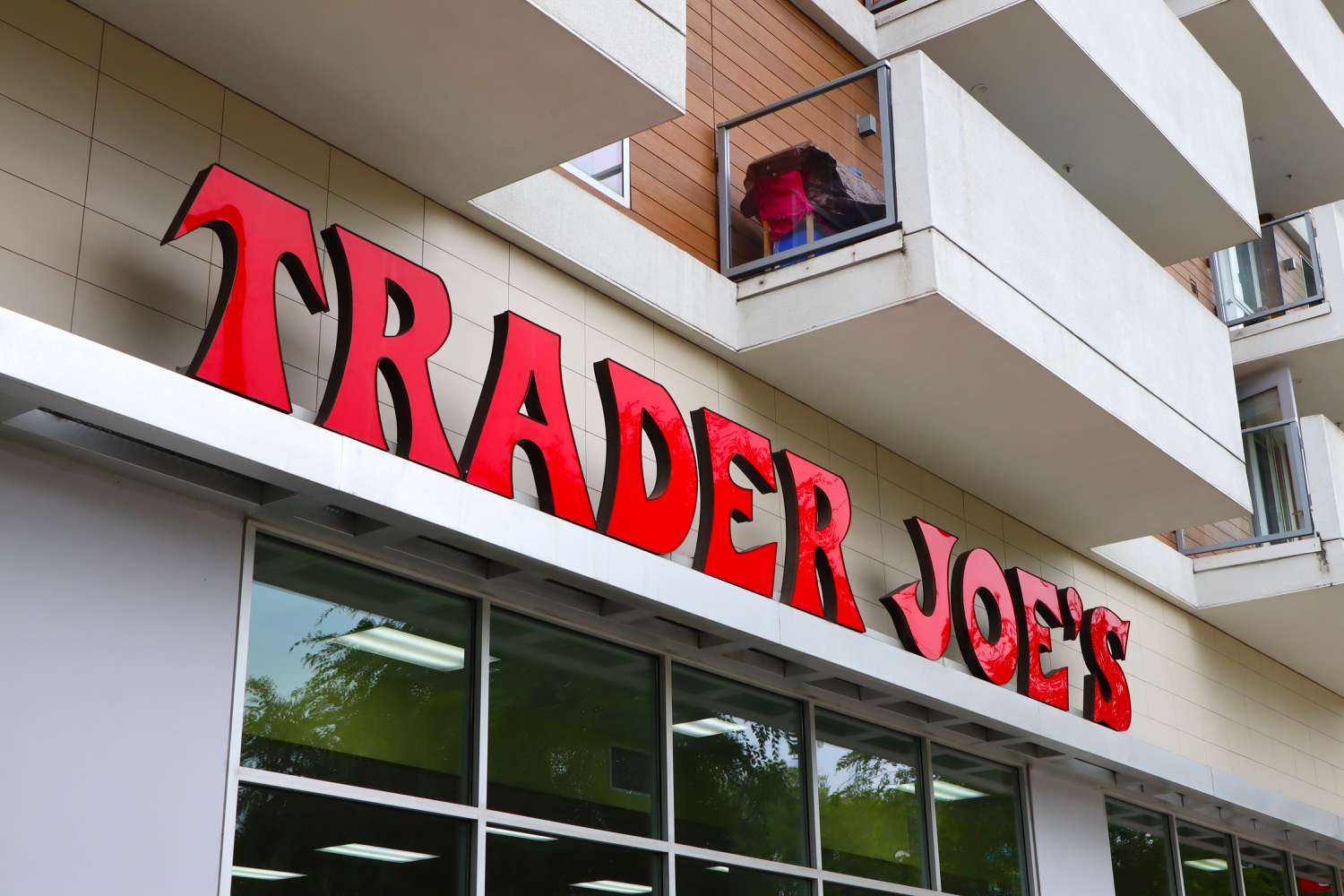 Outside view of a Trader Joe's store