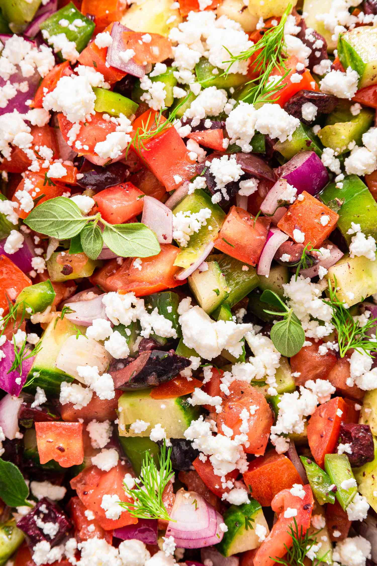 Close-up: Easy Greek Salad