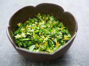 parsley, garlic and lemon zest Gremolata