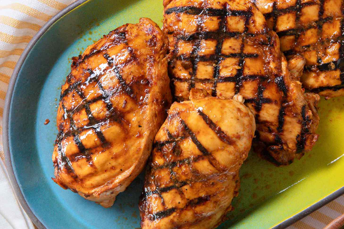 grilled chicken on a plate 