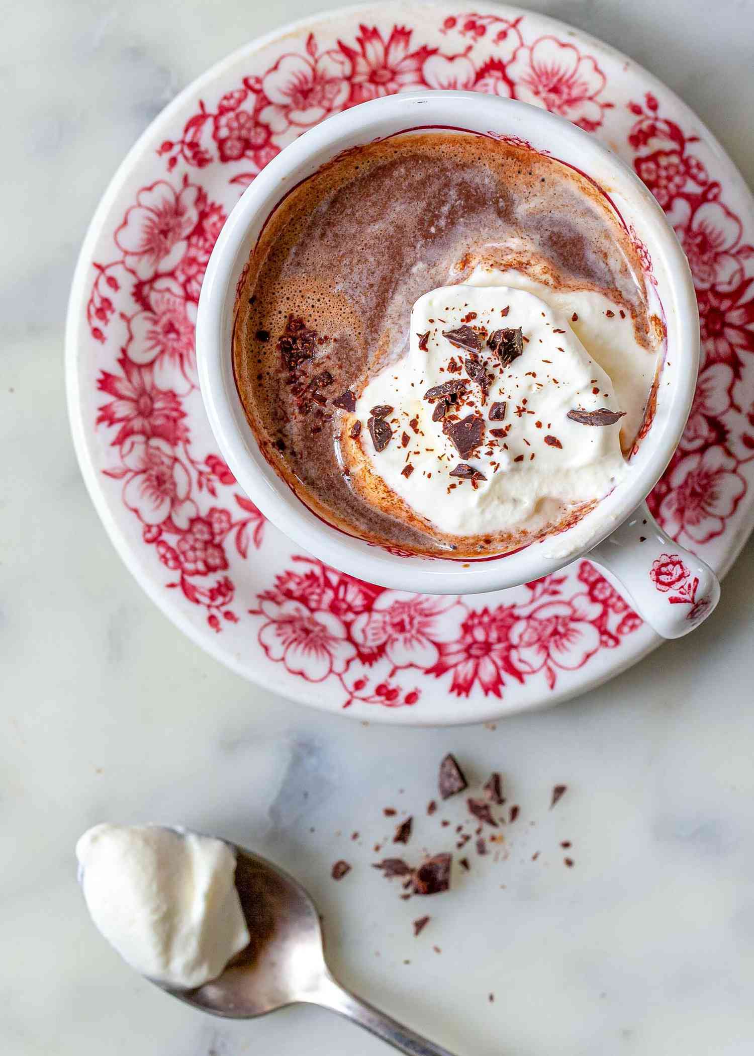 hot chocolate with whipped cream