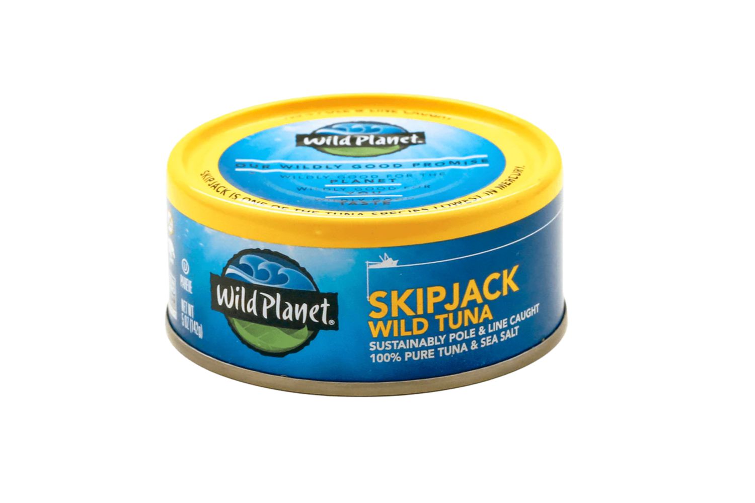 A can of Wild Planet Skipjack Wild Tuna
