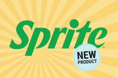 Sprite logo with a new product label