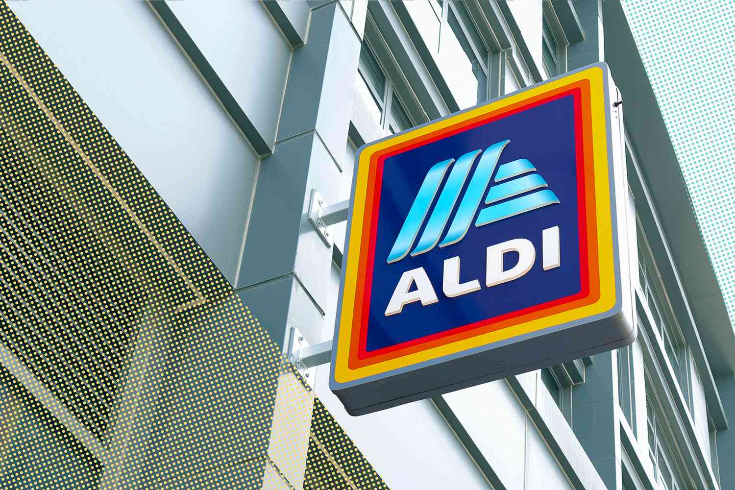 ALDI sign on a building exterior