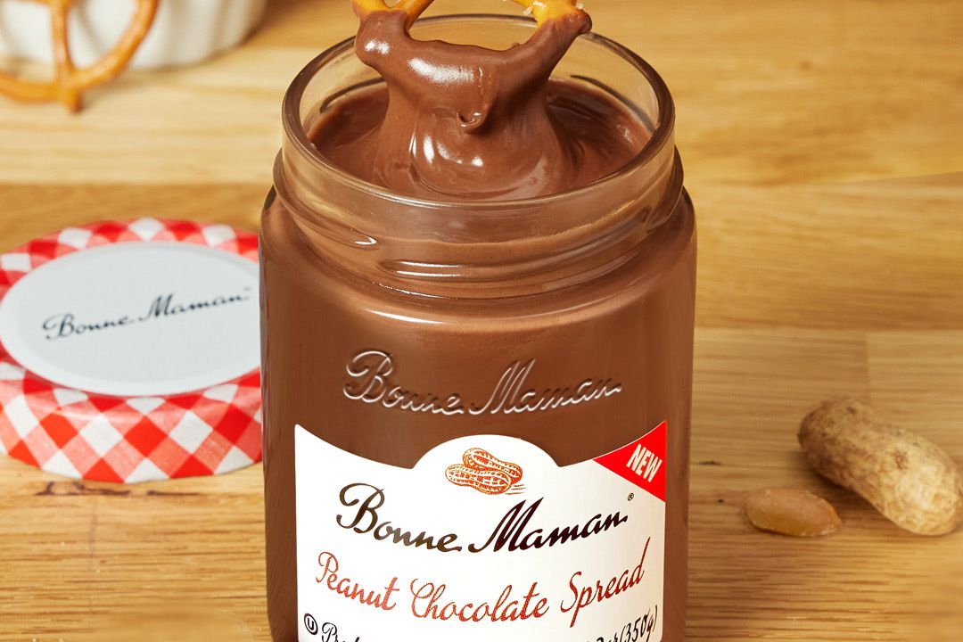 Bonne Maman Peanut Chocolate Spread jar