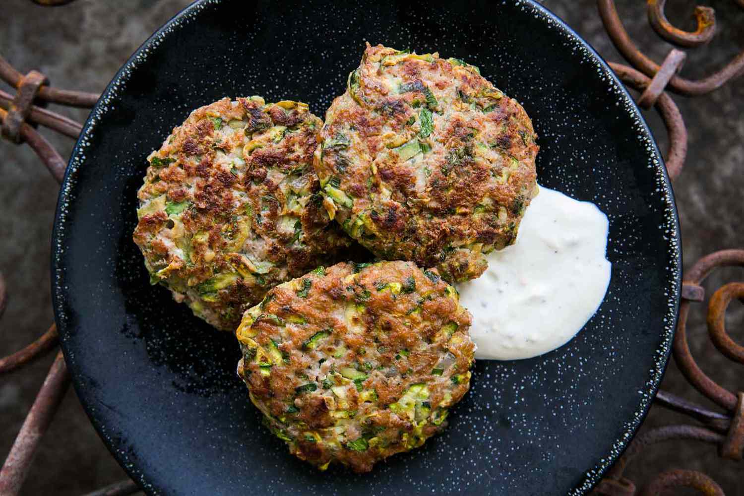 Spicy Turkey and Zucchini Burger