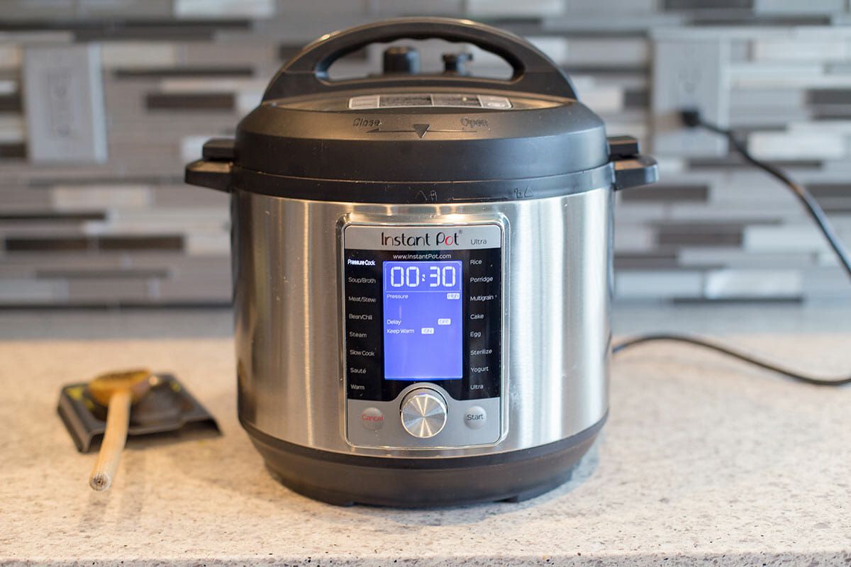 Pork Pozole in the Instant Pot pressure cook the hominy