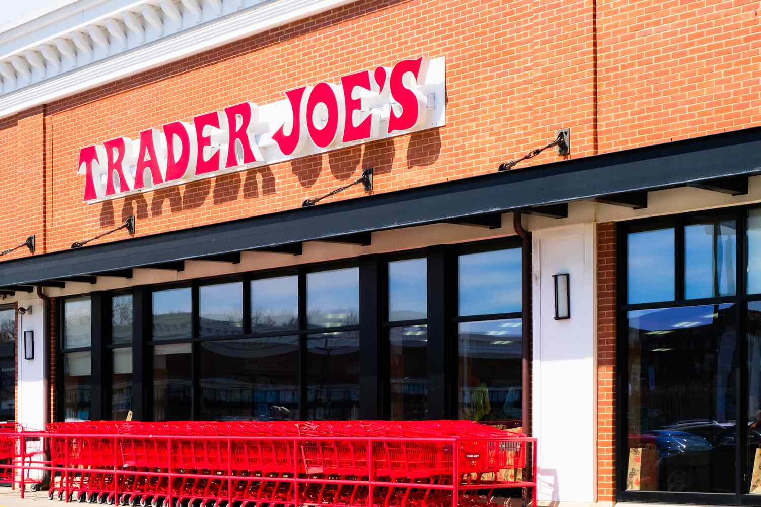 Outside view of a Trader Joe's store