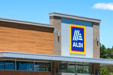 An outside view of a ALDI store