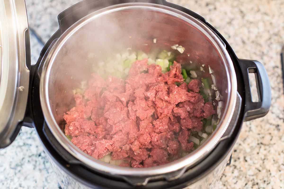 Pressure Cooker Beef Chili