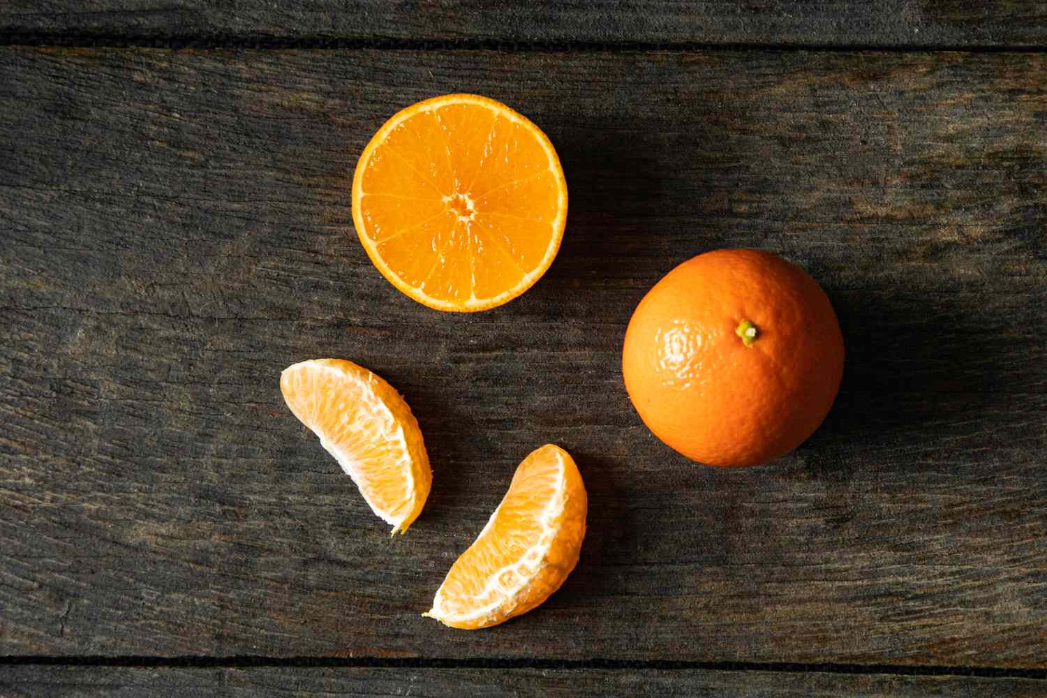 Tangelo on dark background