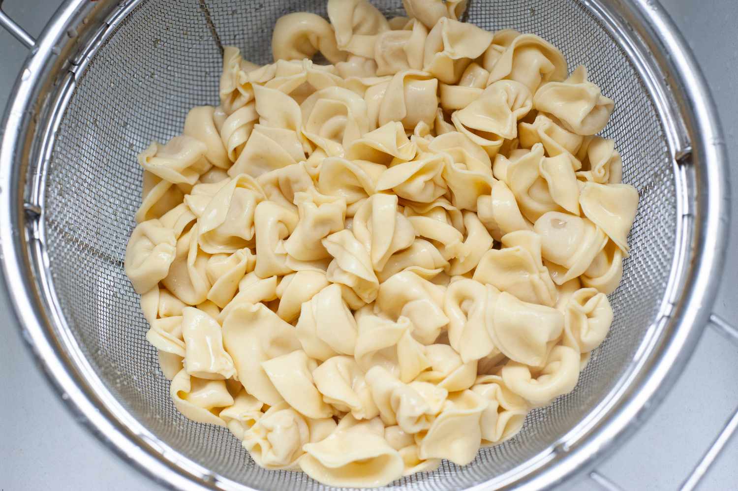 Tortellini Strained for Pasta Salad Recipe