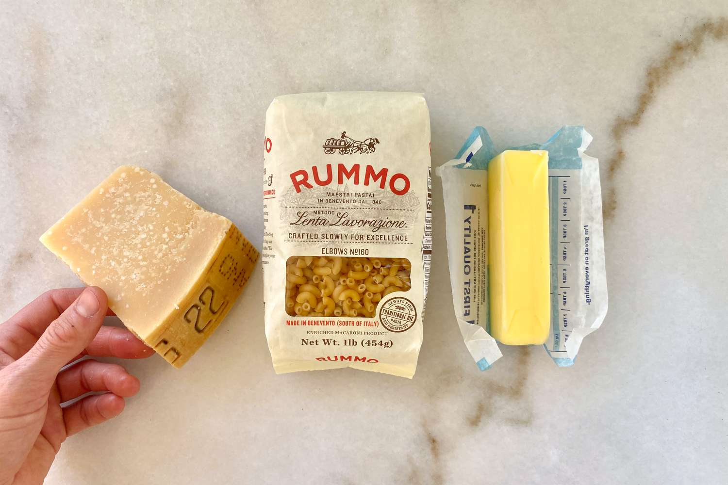 three ingredients to make Stanley Tucci's pasta