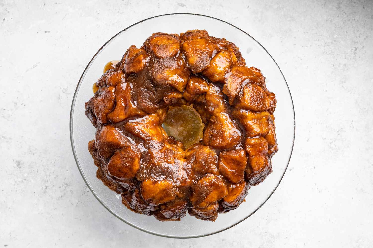 Monkey Bread on a Cake Stand 