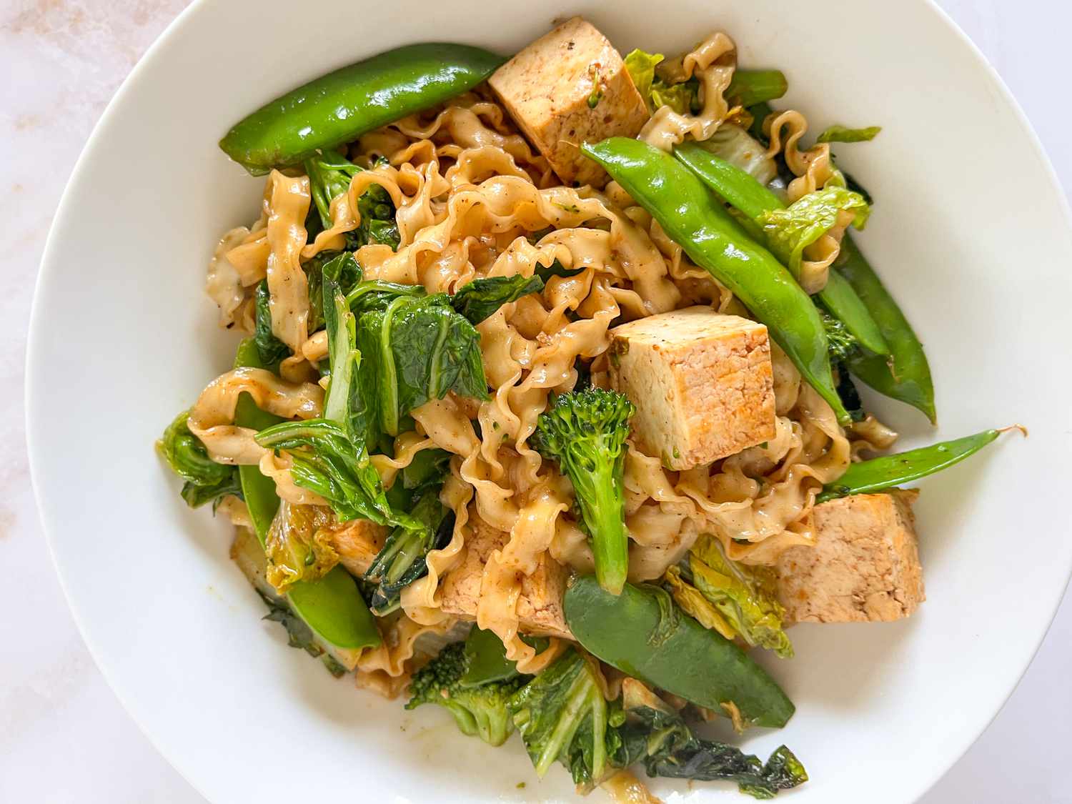 bowl of 3-ingredient stir-fry noodles