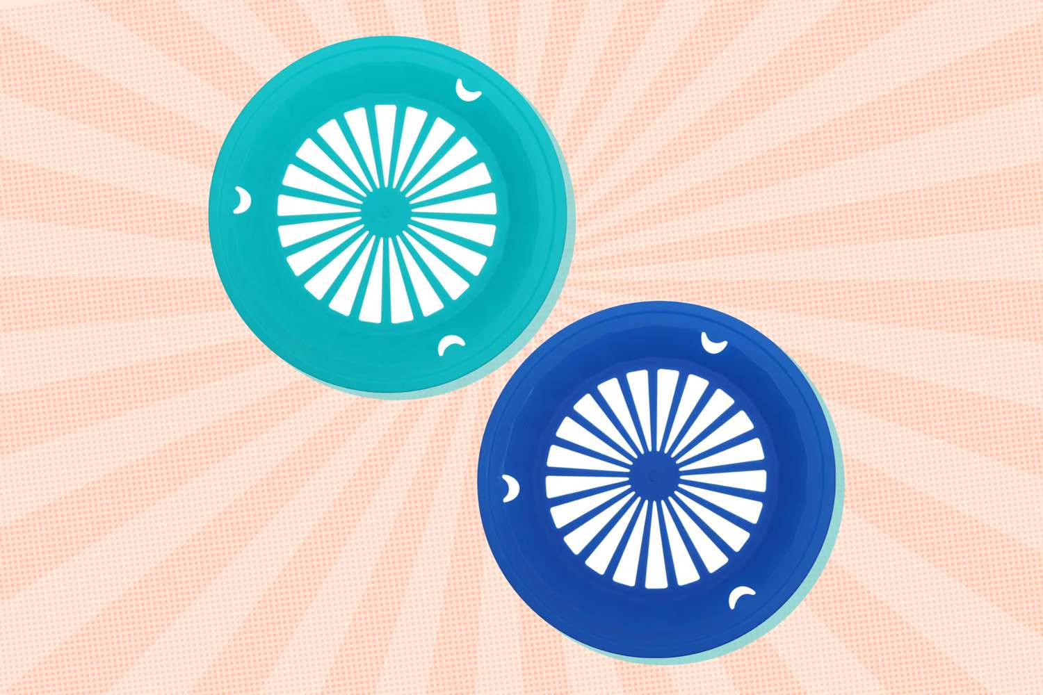 Dollar Tree Paper Plate Holders - plastic, blue