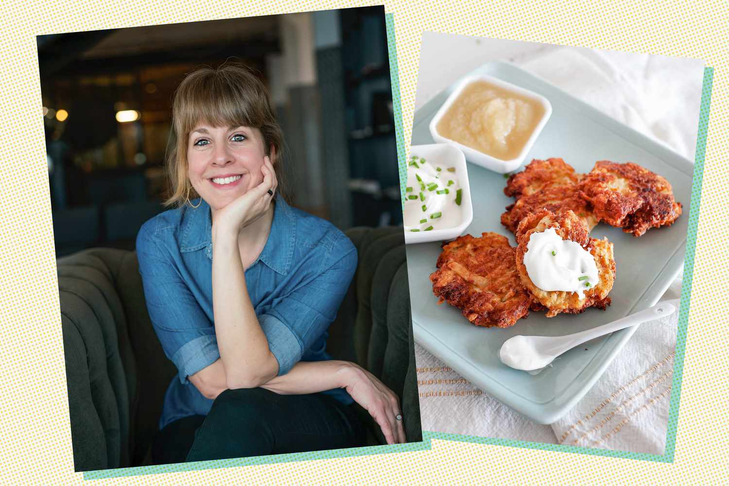 Leah Koenig and potato latkes