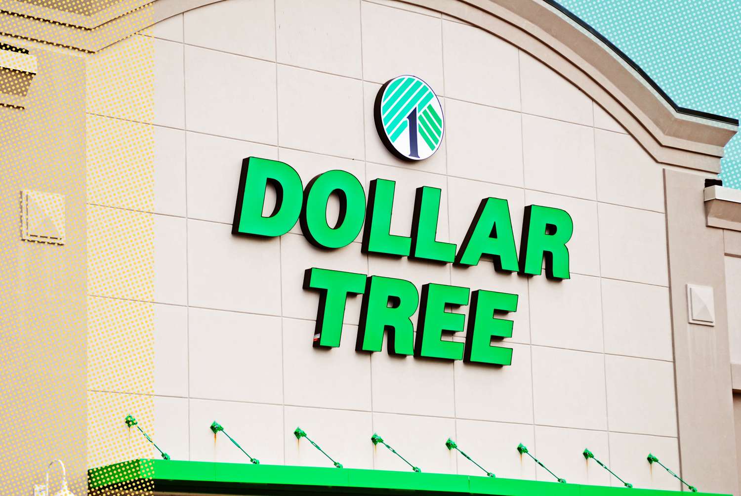 Dollar Tree storefront with its logo and signage on the front
