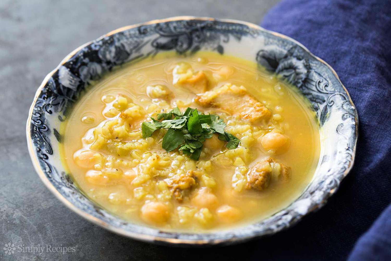 Lemon Chicken Chickpea Rice Soup