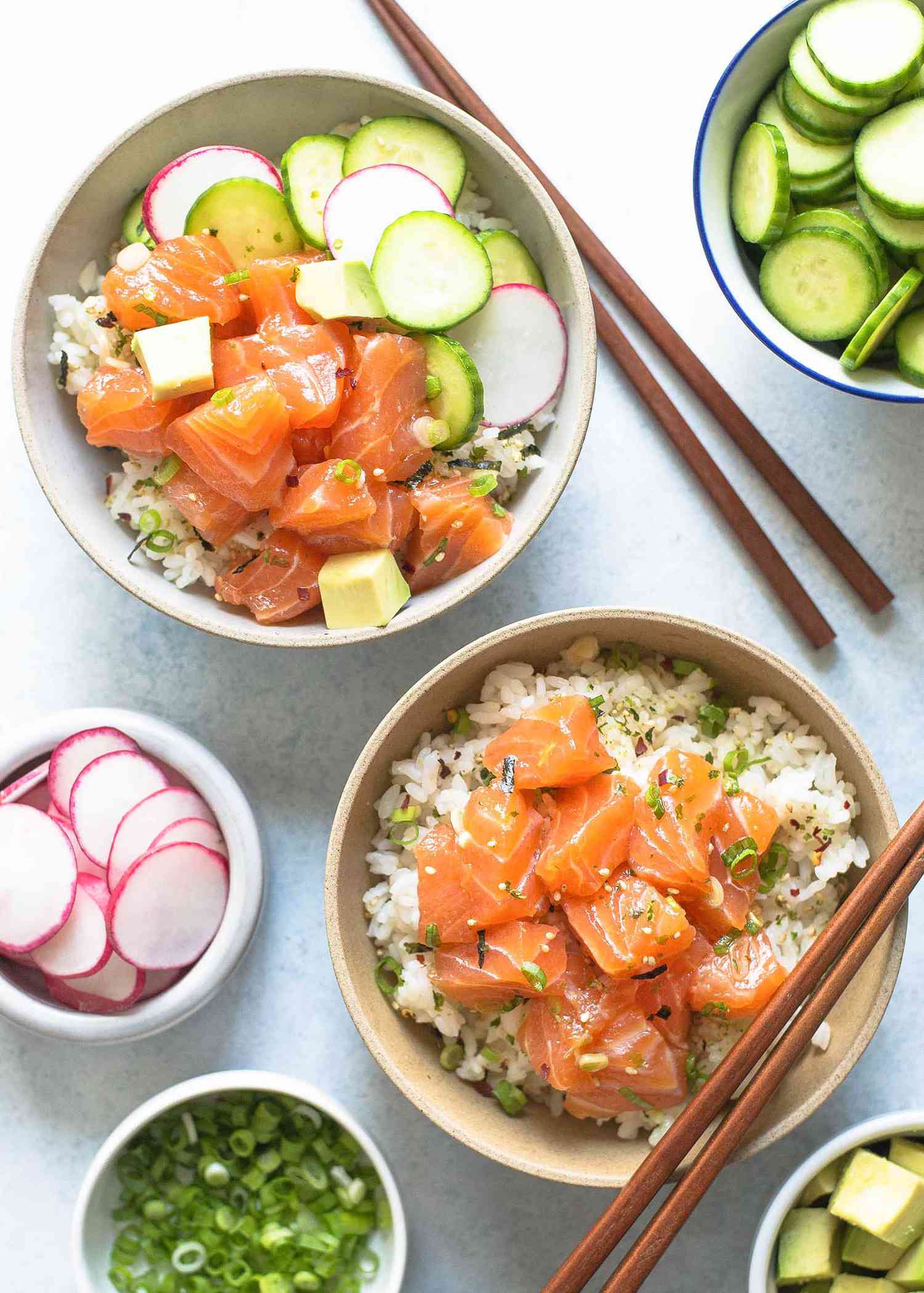 Salmon Avocado Poke Bowl