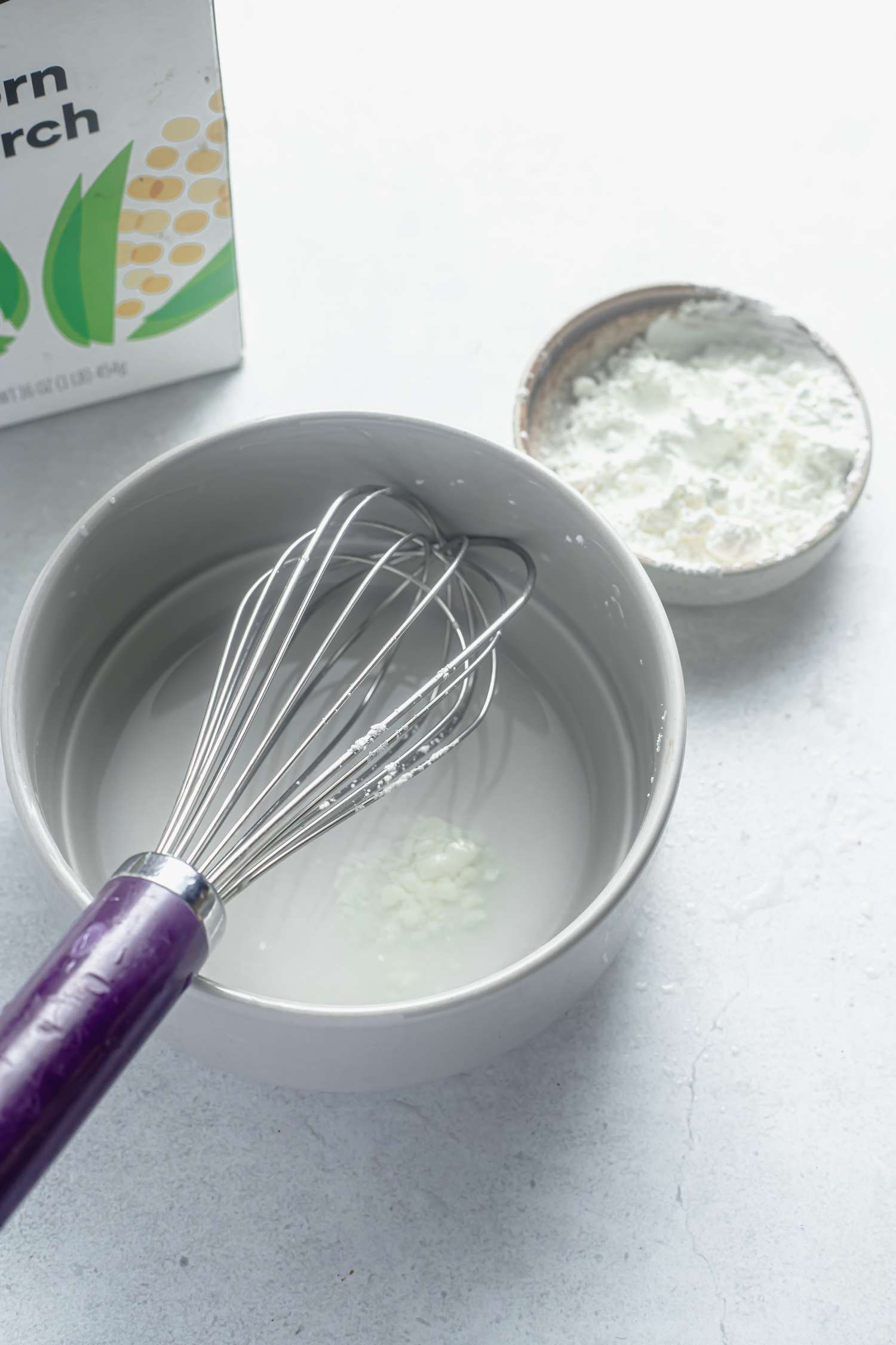 Cornstarch and whisk for how to thicken sauce