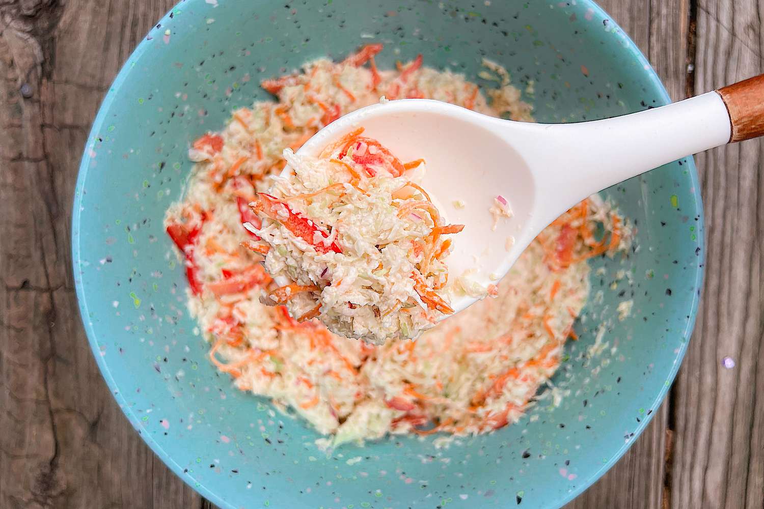 bowl of dolly parton's cole-slaw