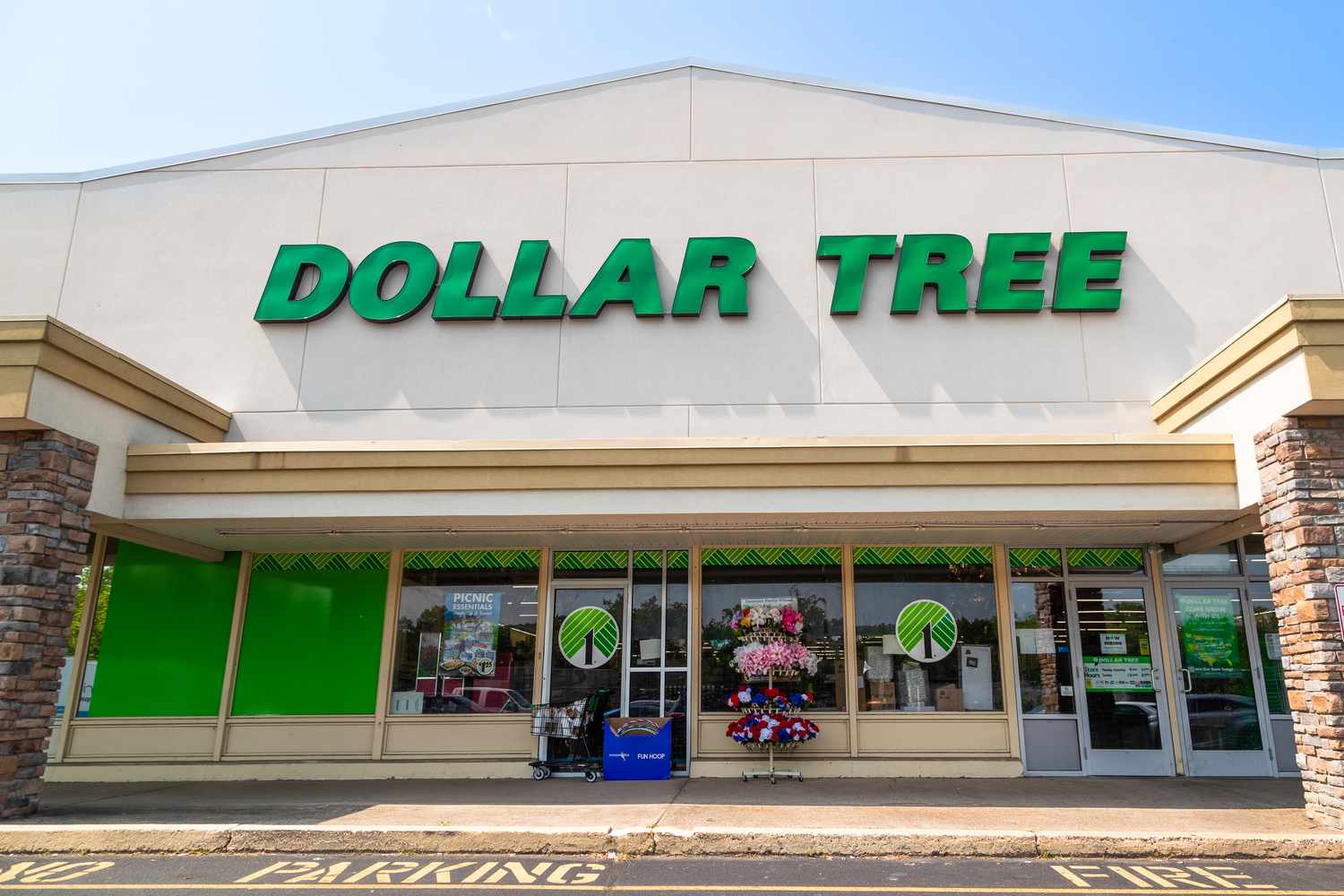 Outside view of a Dollar Tree store