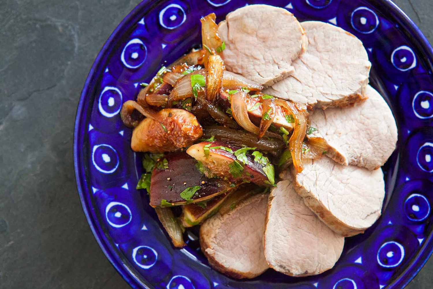 Pork Tenderloin with Figs and Onions