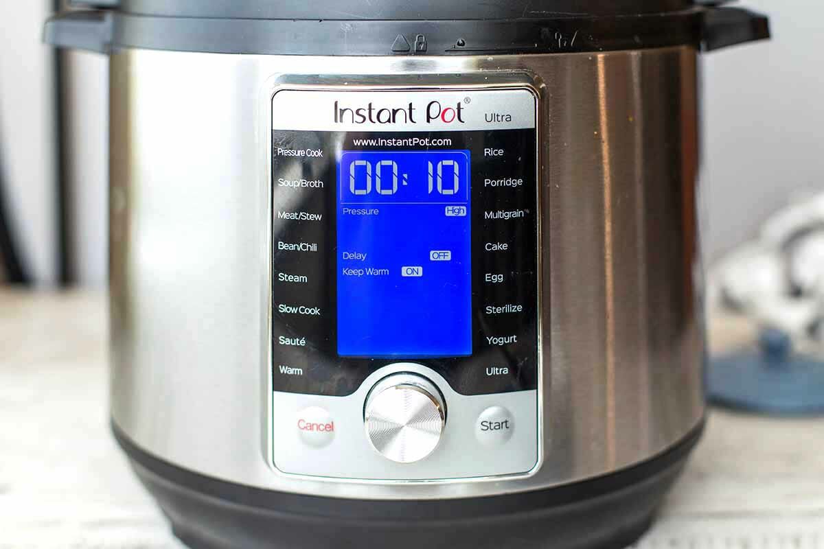 Cook the instant pot chicken for 10 min