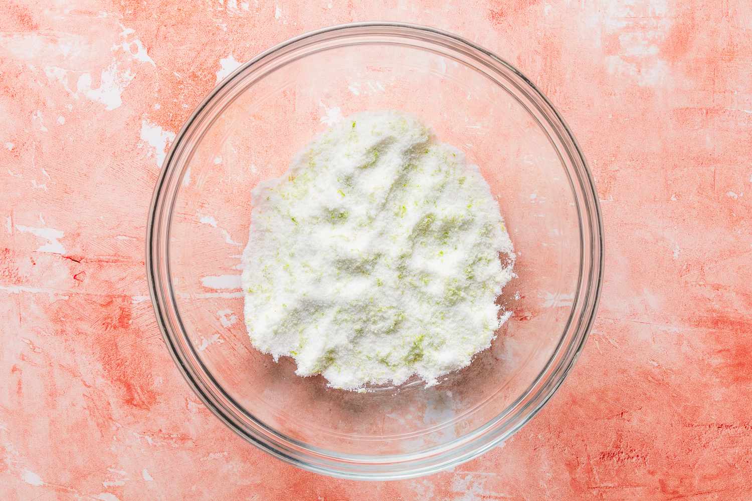 limen and sugar massaged together for raspberry lime rickey bars recipe