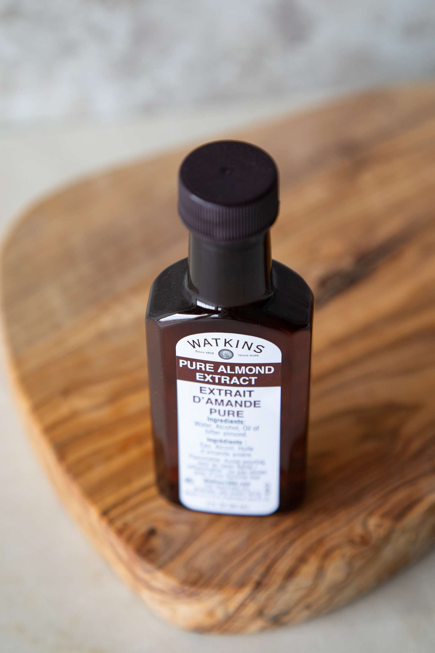 Bottle of watkins almond extract