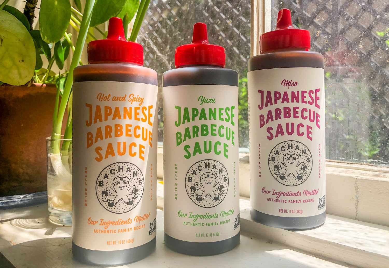 Bachan's Japanese BBQ Sauces in a kitchen