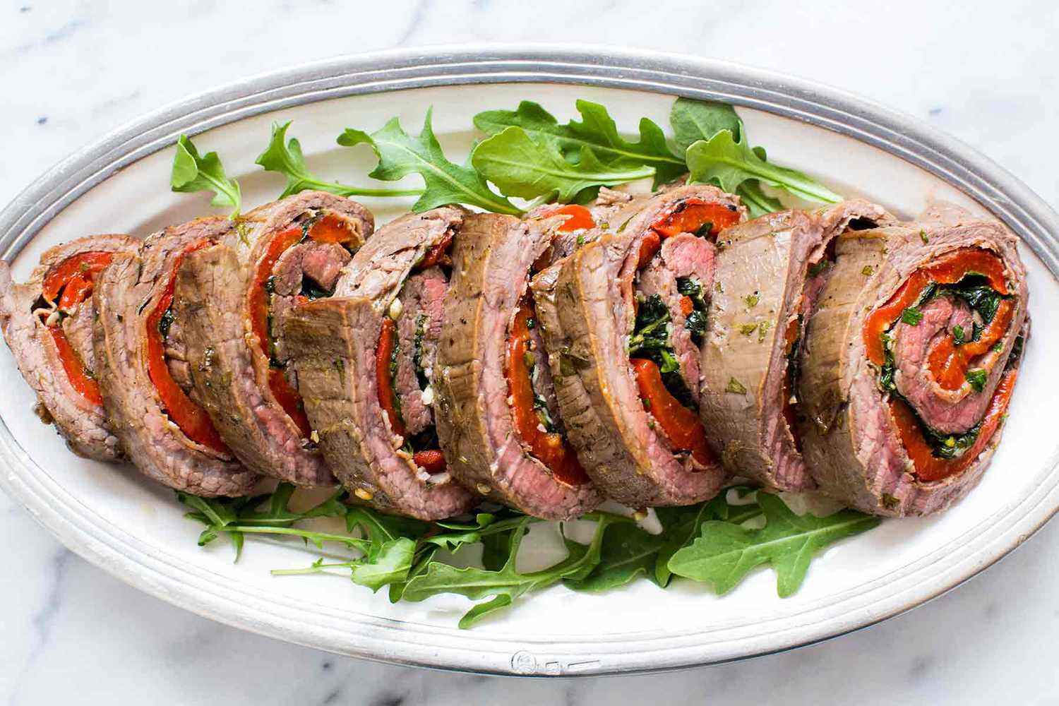 Rolled Stuffed Flank Steak