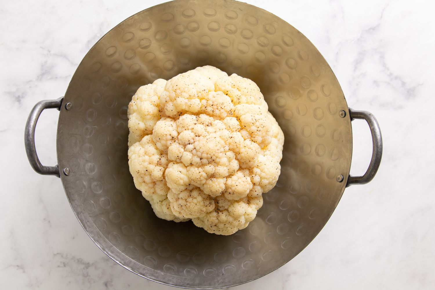 Cauliflower in Pan Smoked Whole Cauliflower with Spiced Soy Butter and Satay Sauce