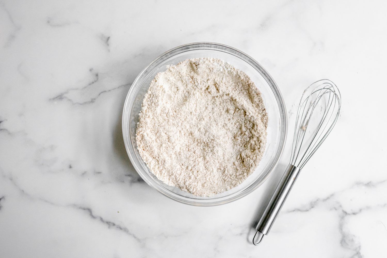 Bowl of Dried Ingredients for Apple Fritter Bread